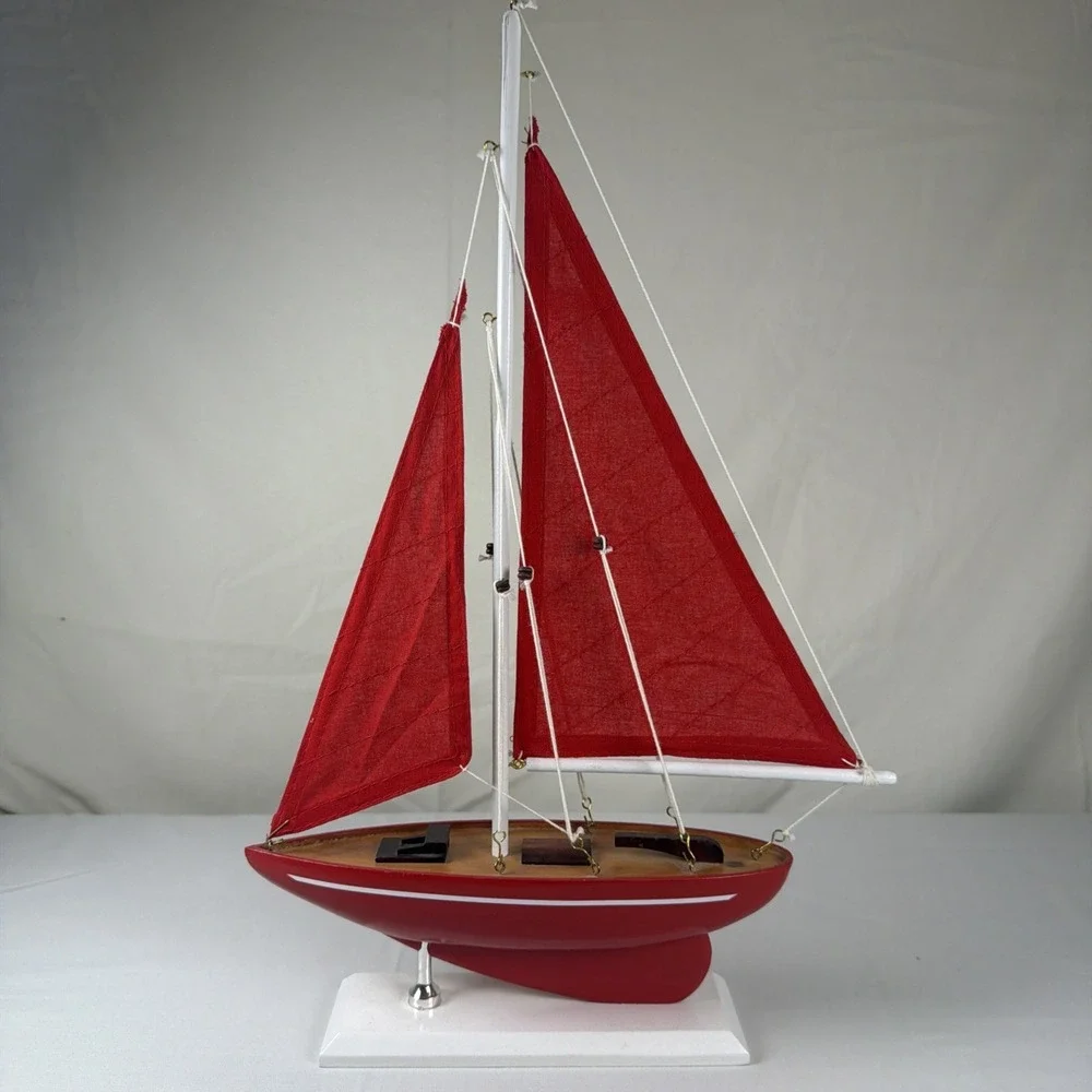 Wooden Decorative Sailboat 17